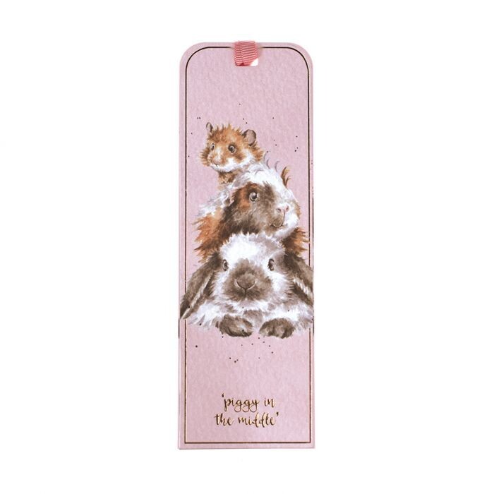 Wrendale Guinea Pig Piggy in the Middle Bookmark