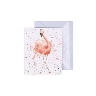 Wrendale Flamingo Pretty In Pink Enclosure Card