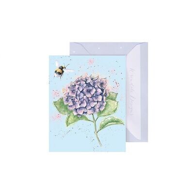 Wrendale Bee Hydrangea Enclosure Card