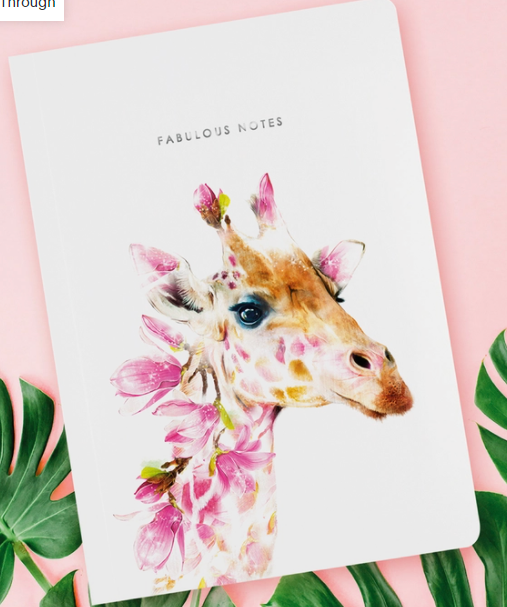 Luxury Giraffe Notebook