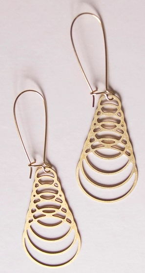 EARRINGS - OVERLAPPING ZOOM - GOLD