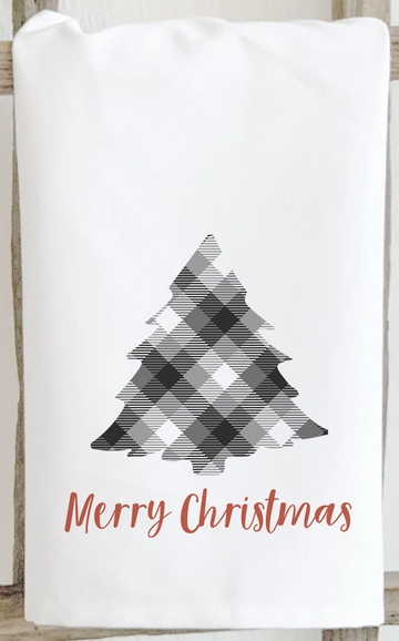 Plaid Christmas Tree Tea Towel