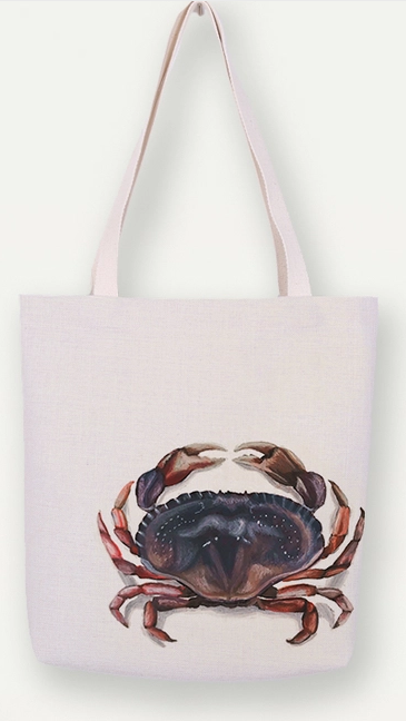 Crab Canvas Tote Bag