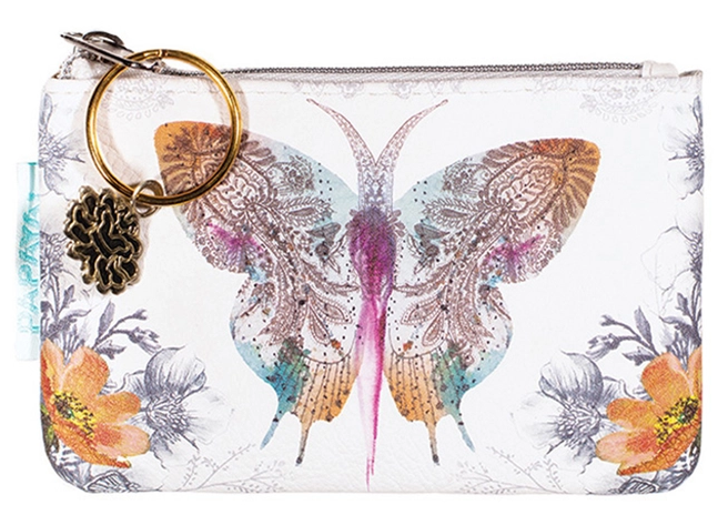 COIN PURSE - PAISLEY BUTTERFLY