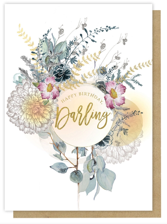 Happy Birthday Darling Greeting Card