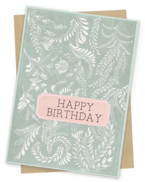 Birthday Flora Mini Greeting Card