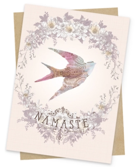 Namaste Flight Mini Greeting Card