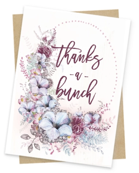 Thanks A Bunch Mini Greeting Card