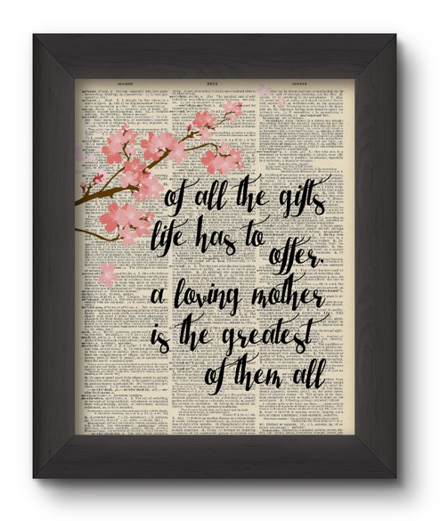 WALL ART - FRAMED PRINT 5X7IN - ALL THE GIFTS