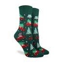 Women's Christmas Trees Socks - Size 5-9