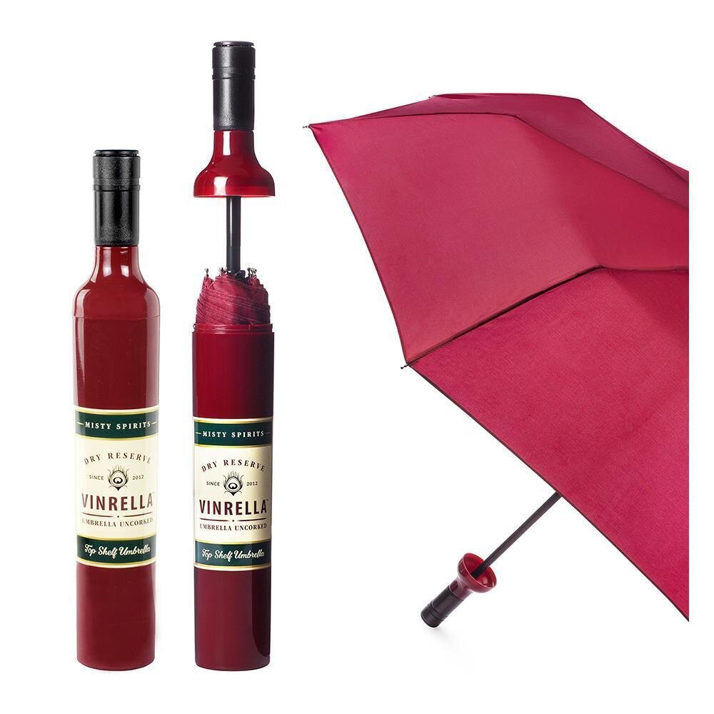 Wine Bottle Umbrella - Burgundy