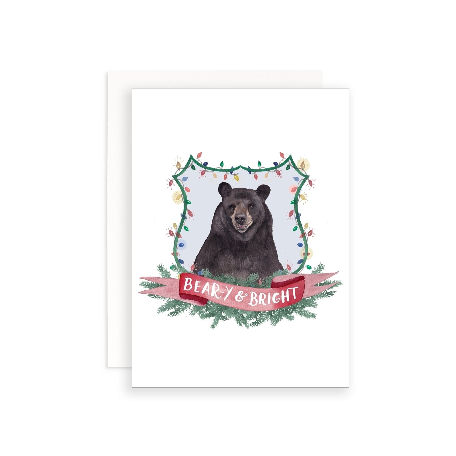 Beary and Bright Greeting Card