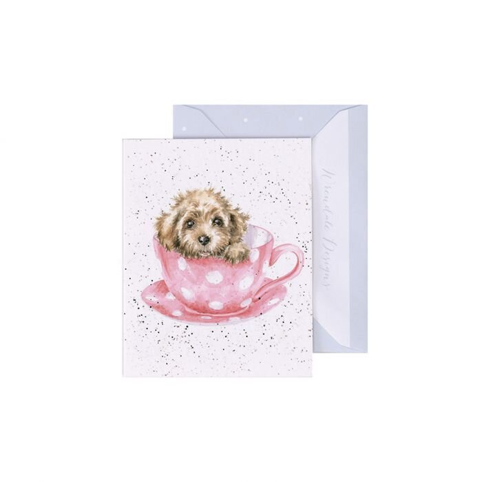 Wrendale Dog Teacup Pup Enclosure Card