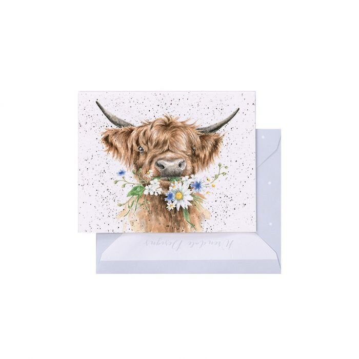 Wrendale Cow Daisy Coo Enclosure Card