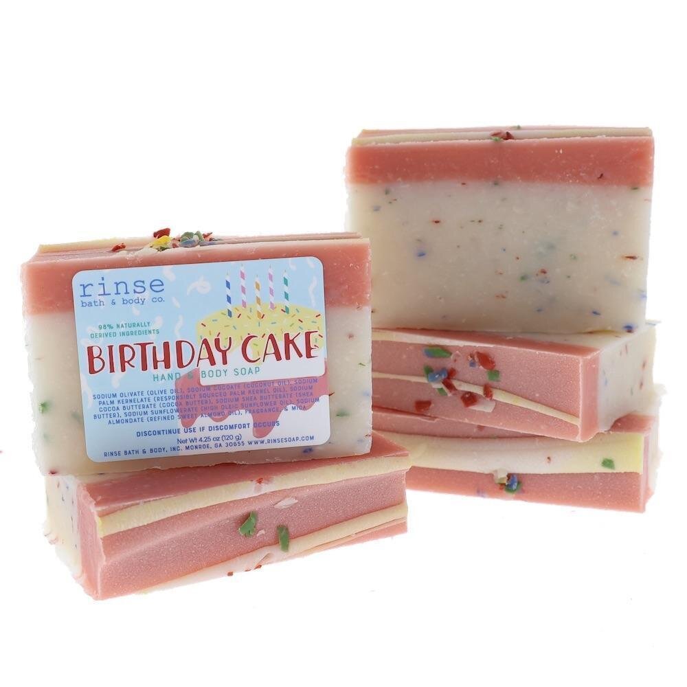 Rinse Birthday Cake Naked Bar Soap