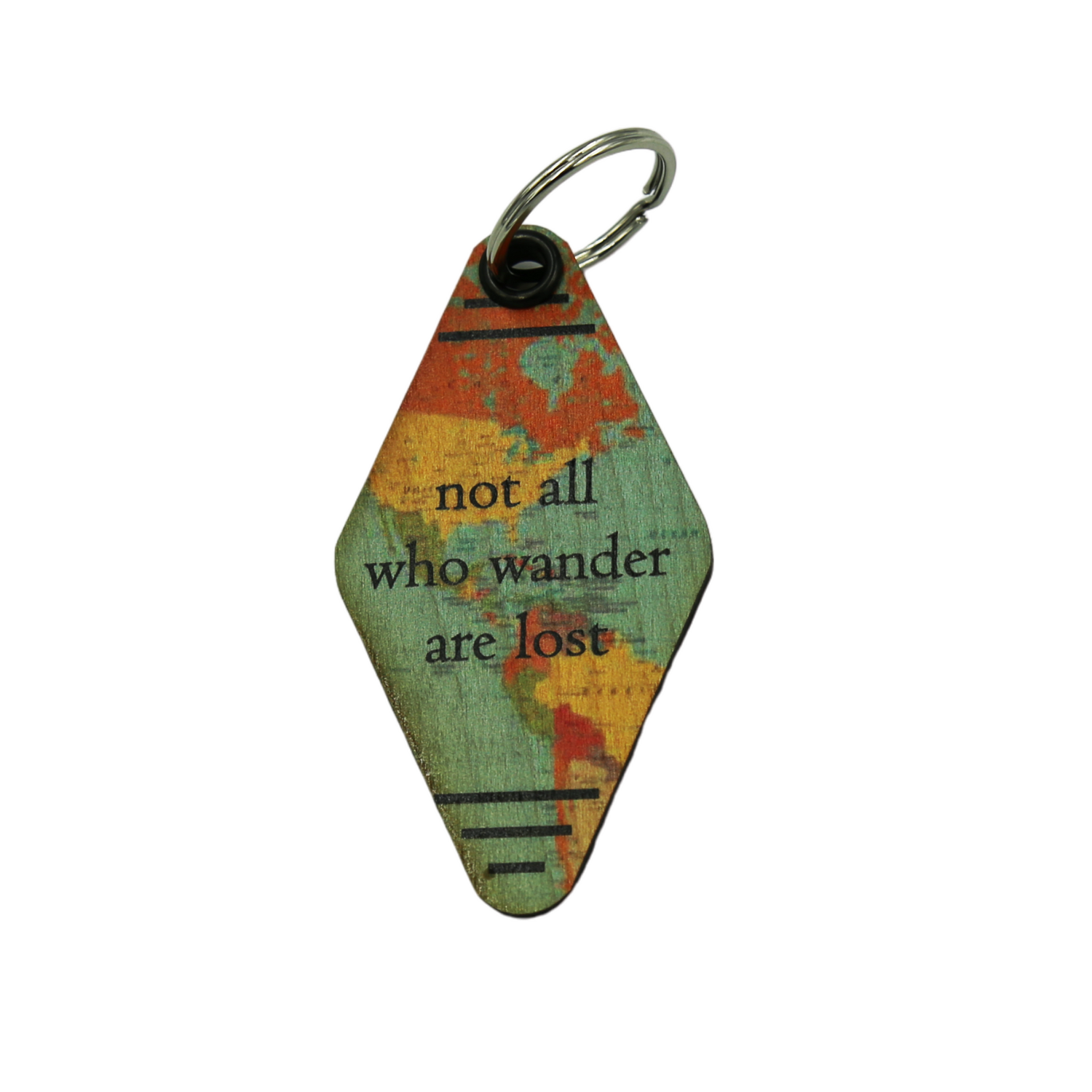 Not All Who Wander Are Lost Travel Keychain