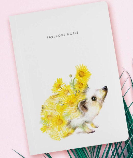Luxury Baby Hedgehog Notebook