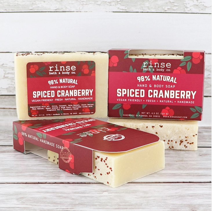 Rinse Spiced Cranberry Holiday Soap