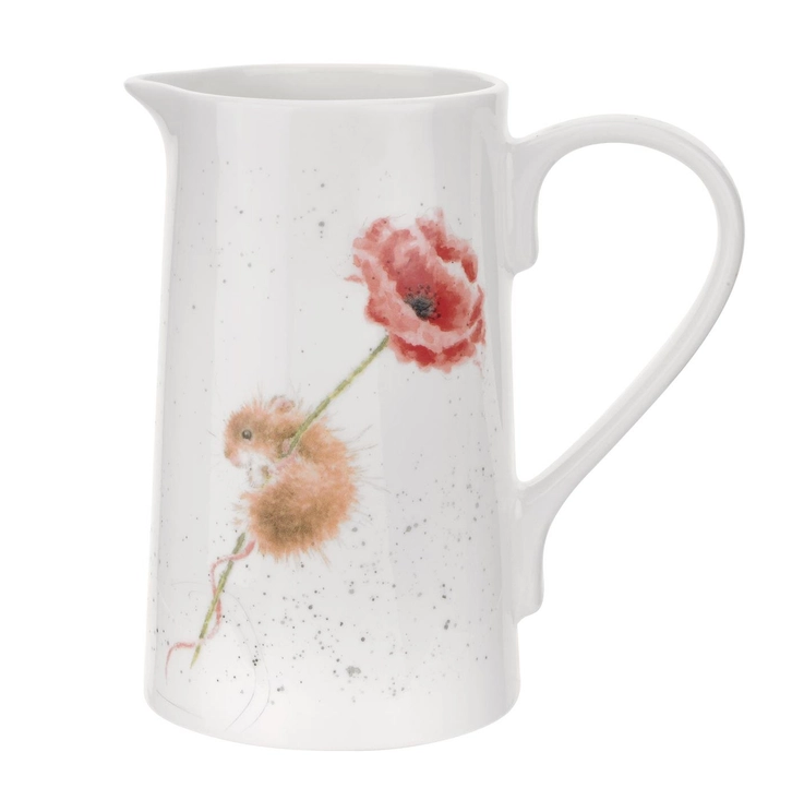 Wrendale Mouse and Poppy Jug 2pt
