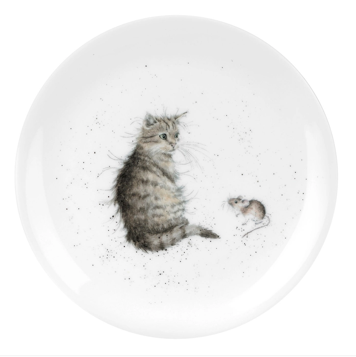 Wrendale Cat & Mouse Plate 8in