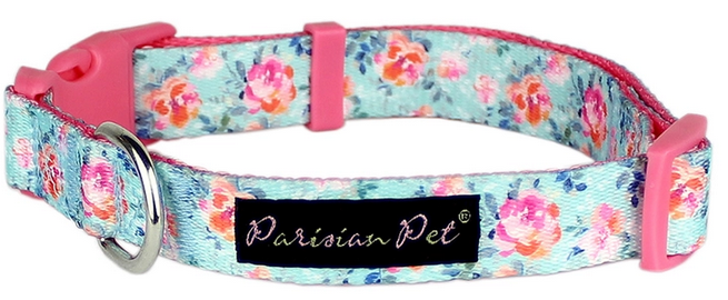 PET COLLAR - SPRING BLOSSOMS POLYESTER MED