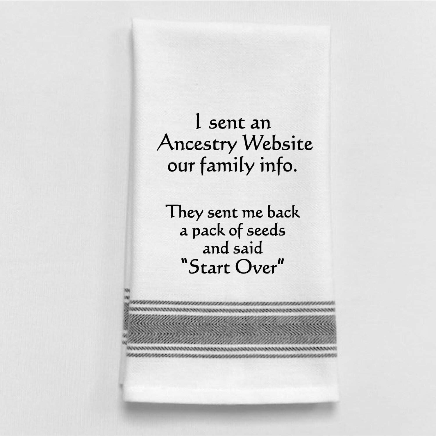 I Sent An Ancestry Website Our Family Info... Dish Towel