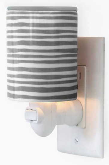 Outlet Wax Warmer - Gray Stripe