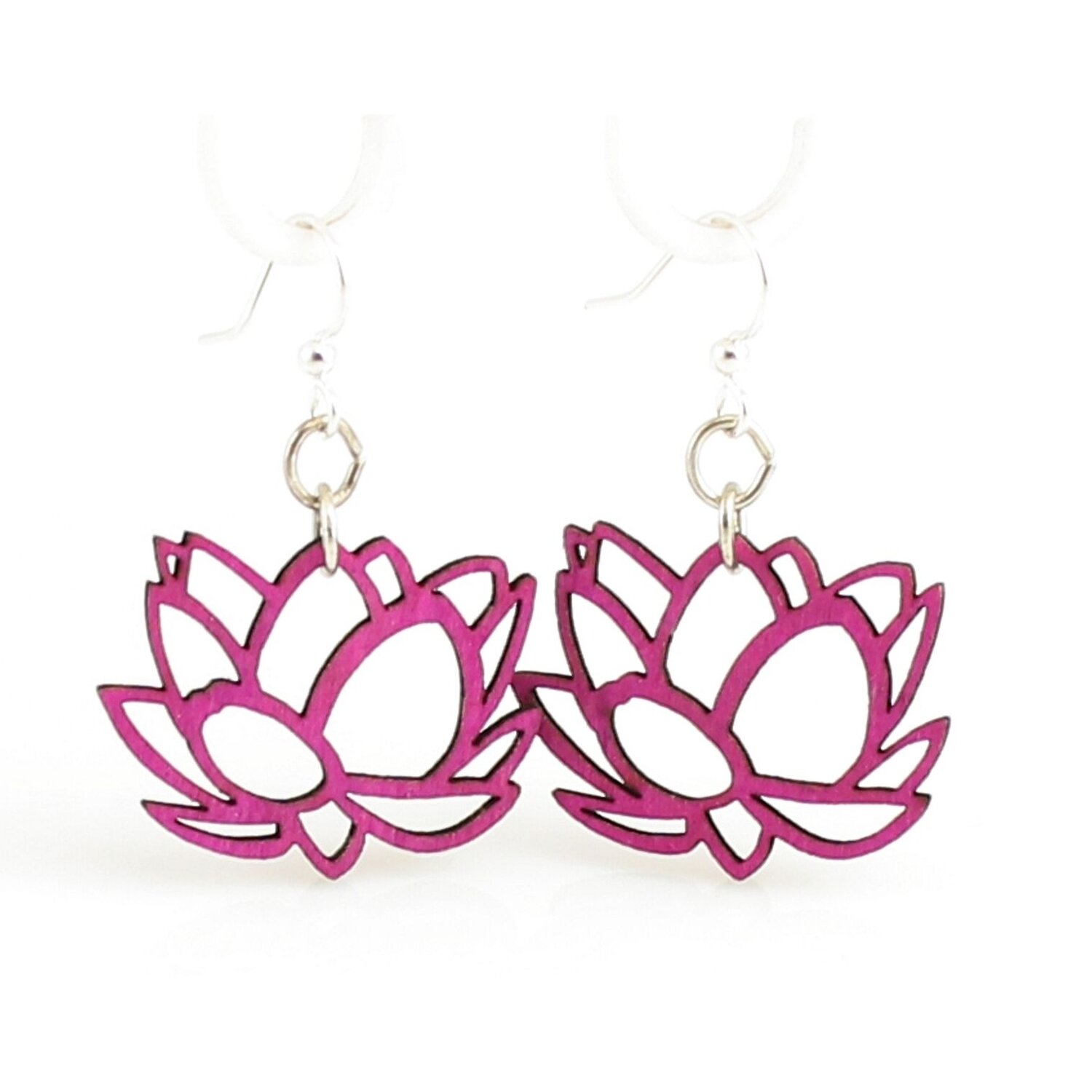 Lotus Blossom Earrings - Fuschia