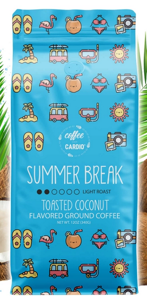 Coffee Over Cardio - Summer Break - Toasted Coconut Coffee Grounds
