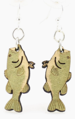 Bass Fish Earrings