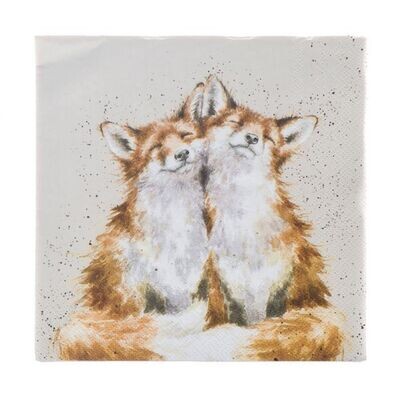 Wrendale Fox Contentment Lunch Napkin