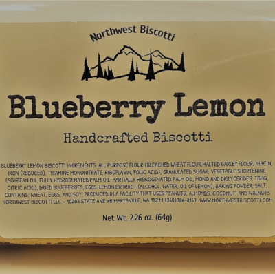 Northwest Biscotti - Blueberry Lemon