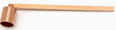 Candle Wick Snuffer- Straight Lined Stainless Steel - Rose Gold