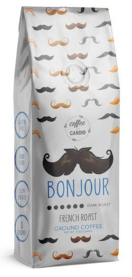 Coffee Over Cardio - Bonjour French - French Roast Coffee Grounds