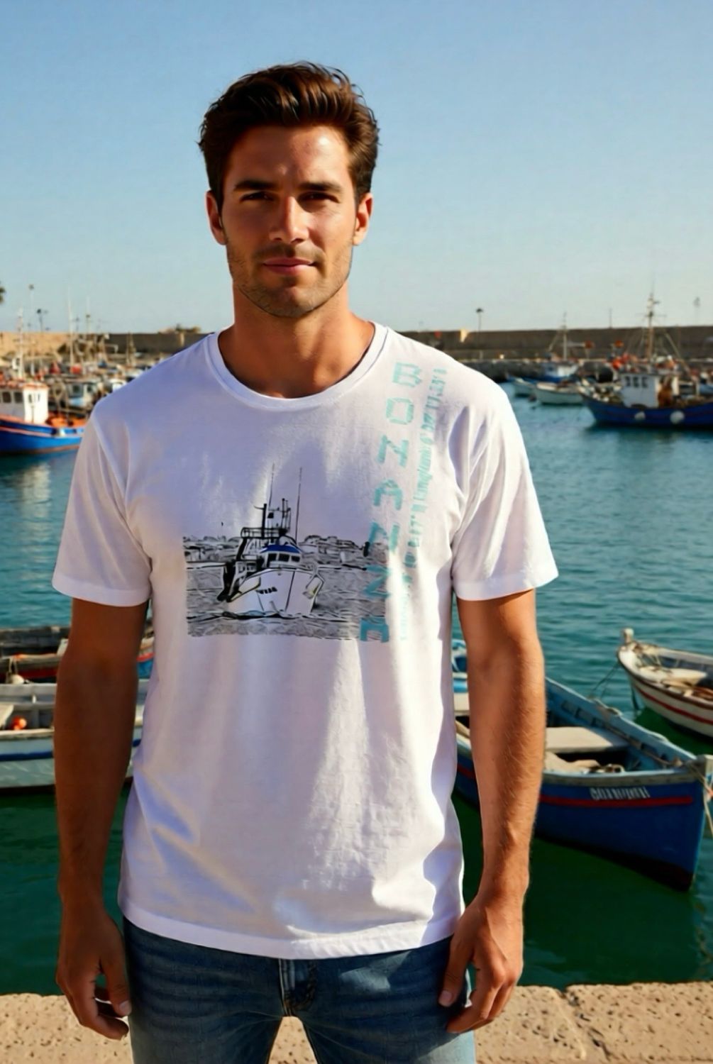 Bonanza camiseta blanca