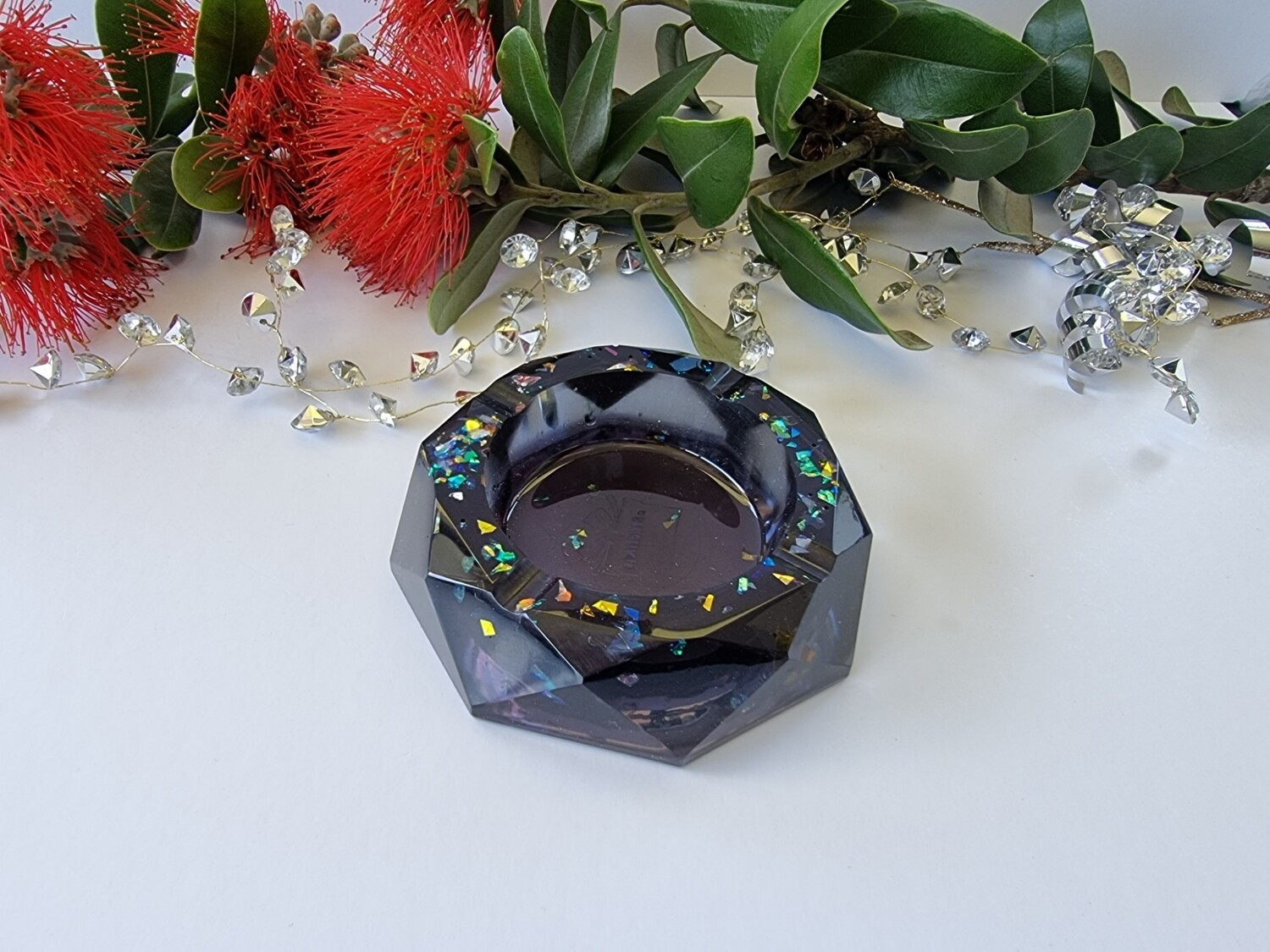 "Black opal" ashtray