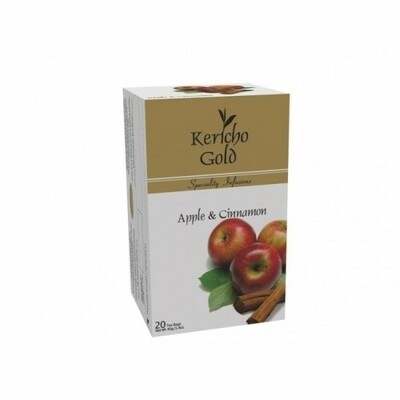 KERICHO GOLD APPLE AND CINNAMON 20 TEA BAGS