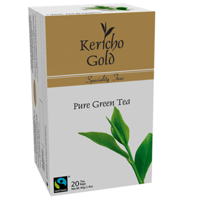 KERICHO GOLD PURE GREEN TEA 20 TEA BAGS