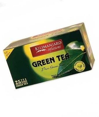 KILIMANJARO INFUSIONS GREEN TEA 25 TEA BAGS