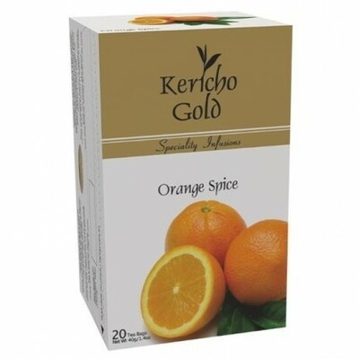 KERICHO GOLD ORANGE SPICE TEA 20 TEA BAGS