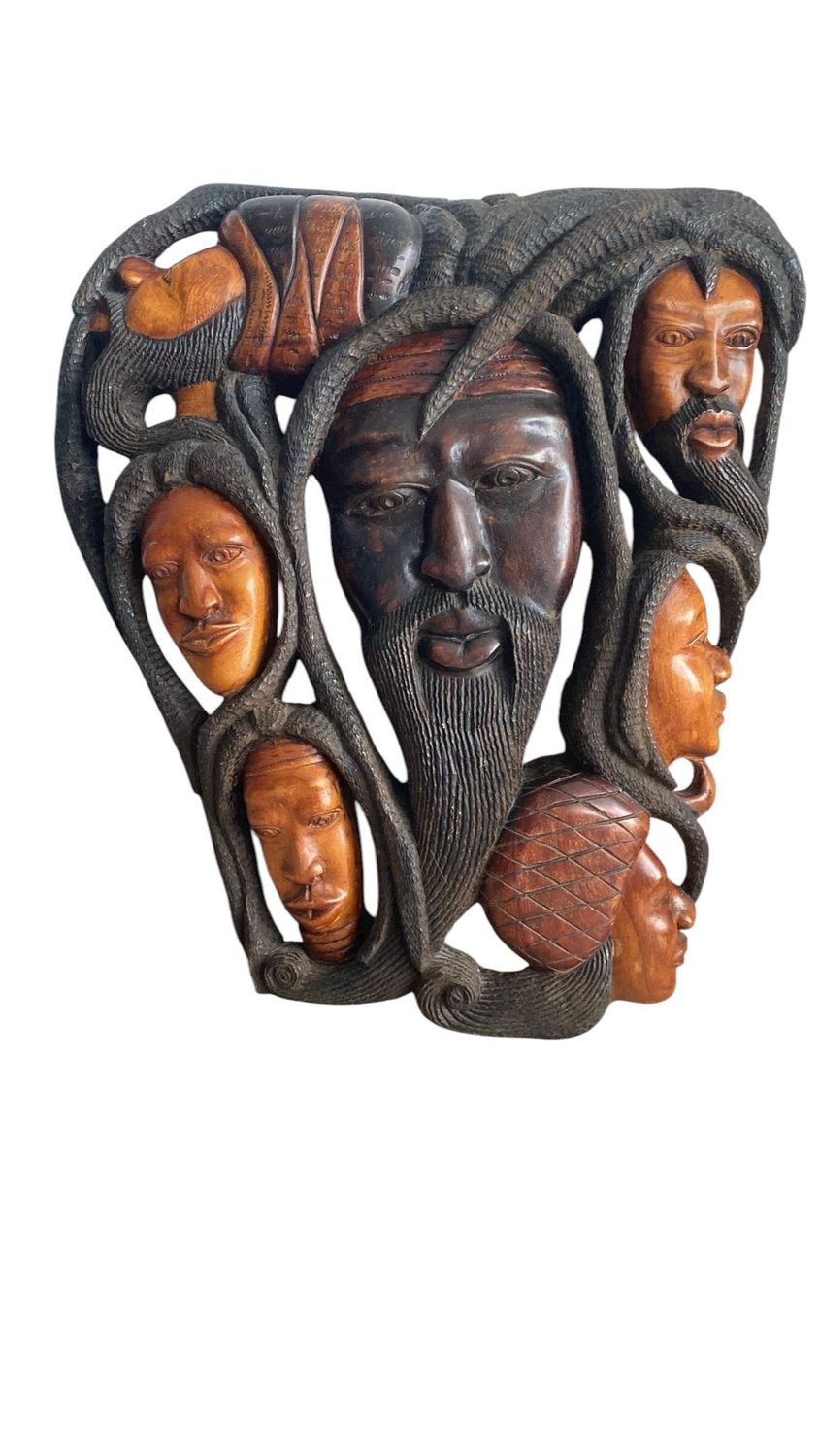 Houten Kunstwerk MULTI FIGURE CARVING Houten Kunstwerk MULTI FIGURE CARVING