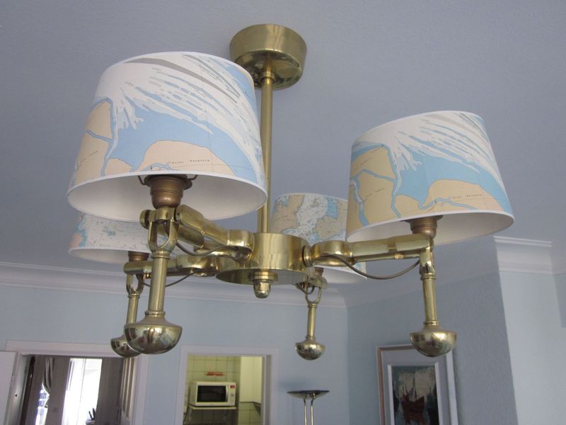 Scheepslamp / nautische pendellamp met cardanophanging