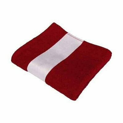 Sublimations Handtuch Rot in 2 Größen