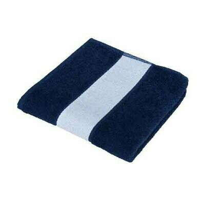 Handtuch mit Namen oder Logo Navy Blau