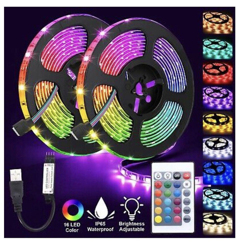 Rgb LED Tira Luces 5050 cinta de cambio de color debajo de armarios Cocina Iluminación UK
