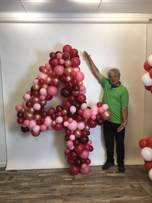 6ft Numbers Snap-Click Aluminum Frames (Balloons not included)