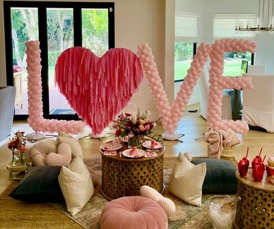 6ft LETTERS, Snap-Click Aluminum Frames (Balloons not included)