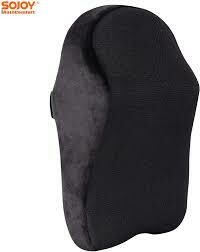 Appui Tete Voiture - Coussin Siege Voiture pour Conducteur, Passager, Mousse Mémoire Coussin Nuque, Confortable, Noir