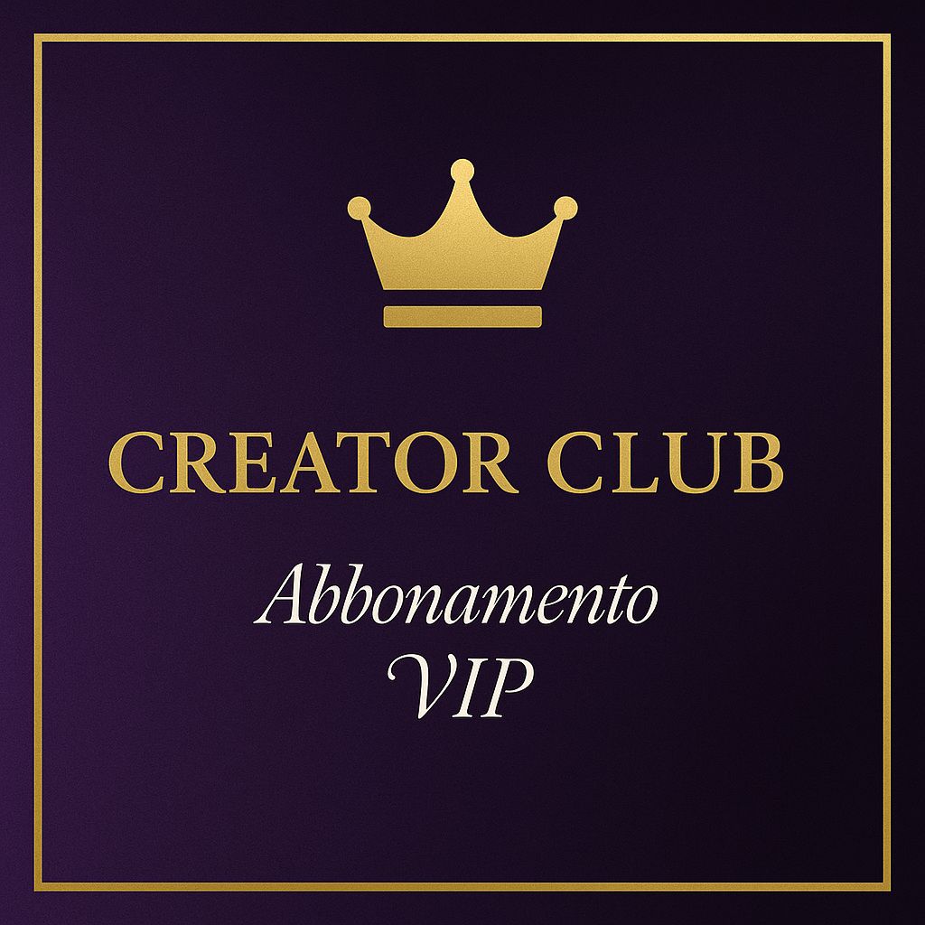 👨‍💻 Creator Club – Abbonamento VIP