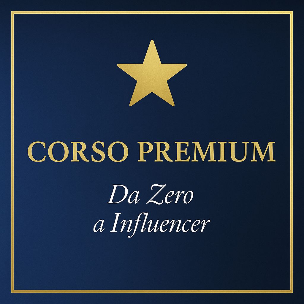 👨‍💻 Corso Premium – Da Zero a Influencer